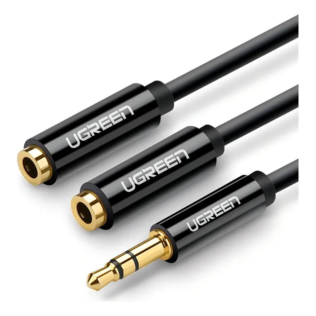Cable Ugreen Adaptador 3.5mm Jack A Doble Jack 3.5mm Hembra