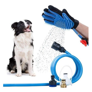 Guante Cepillo Con Manguera Para Mascotas Baño Perro Gato Guante Cepillo Con Manguera Para Mascotas Baño Perro Gato