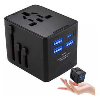 Enchufe Adaptador Universal De Viaje, 3 Usb+1 Tipo C 4 Modos Enchufe Adaptador Universal De Viaje, 3 Usb+1 Tipo C 4 Modos