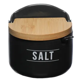 Saleiro Manhattan Em Bambu/porcelana Preta 290ml - Hauskraft Saleiro Manhattan Em Bambu/porcelana Preta 290ml - Hauskraft