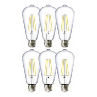 Bombillas Focos Led E26 E27 Luz Blanca Fría 6 Piezas 6000k Bombillas Focos Led E26 E27 Luz Blanca Fría 6 Piezas 6000k