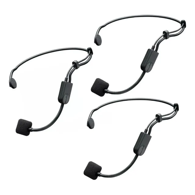 3 Piezas Micrófono Inalámbrico De Diadema Shure Pga31-tqg