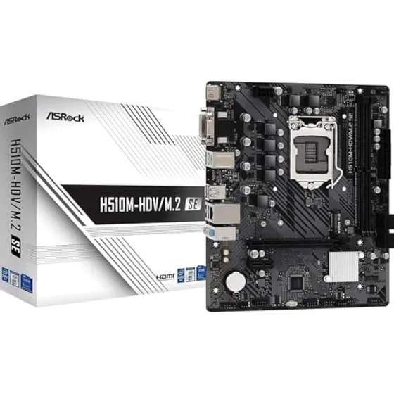 Asrock H510m-hdv/m.2 Se Placa Base Ddr4 3200mhz