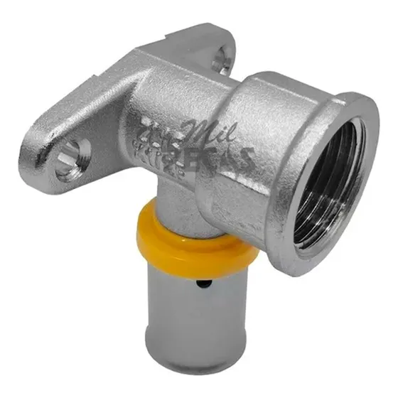 Joelho Base Fixa Curto 2 Abas Pex Gás 16mm X 1/2 Astra