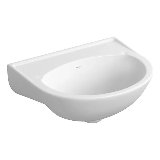 Lavatório L.12.17 pia sem coluna 390x290x165mm cor branco Deca