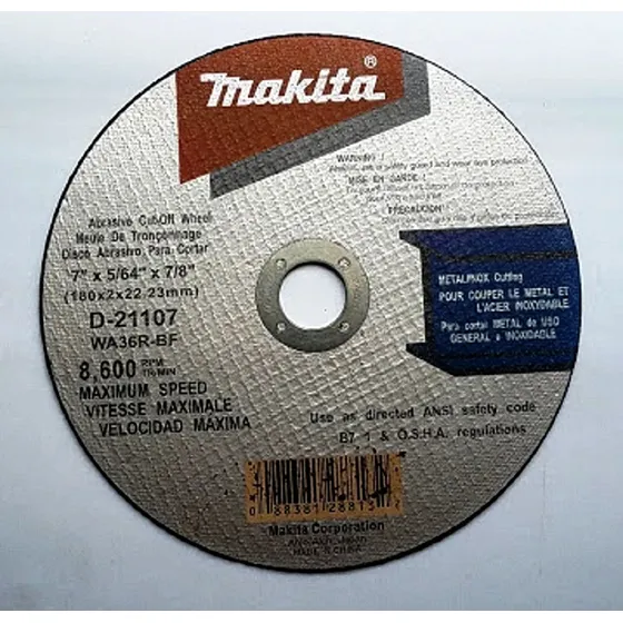 Par De Discos De Corte De Metal Esmeril 7 Makita, Hierro