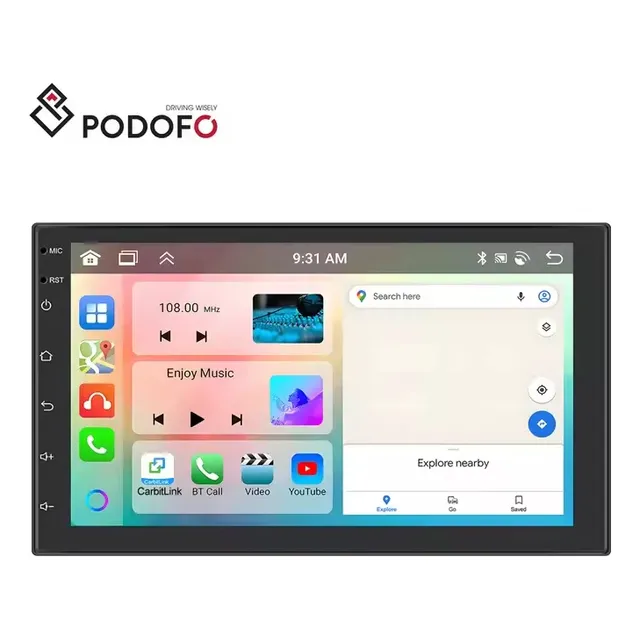Reproductor 7 Pulgadas Con Android-auto Y Carplay Autos Cami