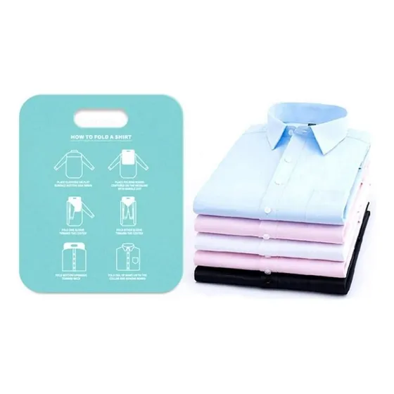 Tabla De Plástico Azul Para Doblar Ropa De Almacenamiento