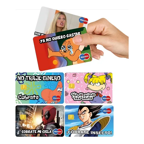 24 Sticker Calcomanía Para Tarjetas Débito Vinil Skincard