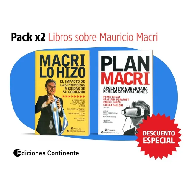 Pack Oferta 2 Libros Sobre Mauricio Macri De Lijalad Ari