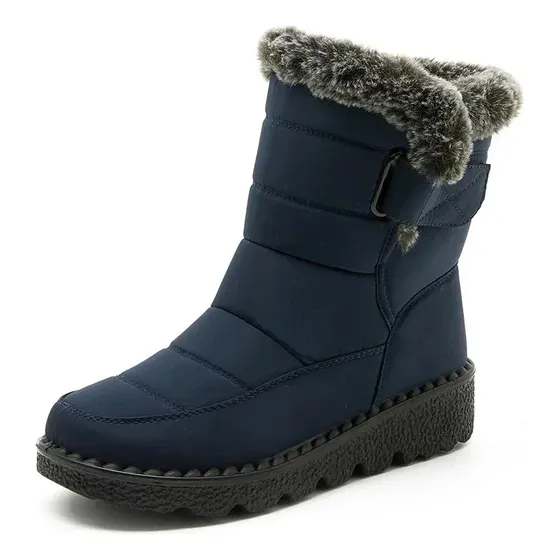 Botas Femininas De Neve Impermeáveis Quentes E Grossas De Lã