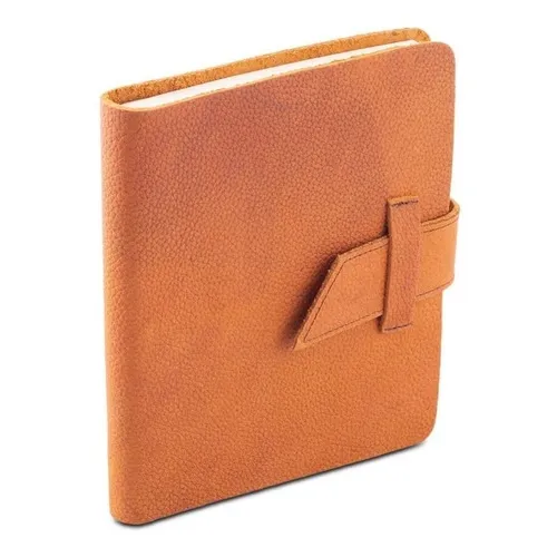 Yayas Libreta de Piel 139 hojas lisas unidad x 1 17.5cm x 15cm color café claro
