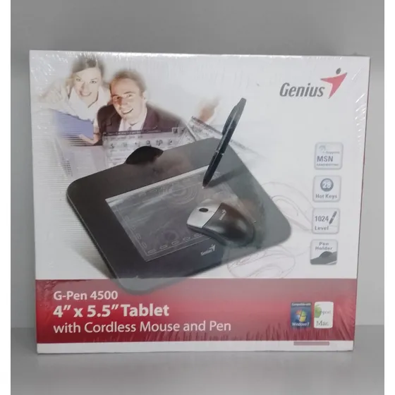 Tableta G-pen 4500 Genius Con Ratón Y Lápiz Inalámbrico