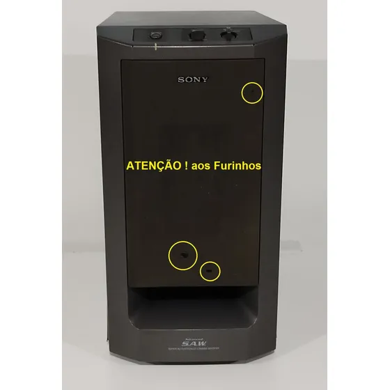 Subwoofer Sony Ativo Mod. Sa-wms315 Com 75 Watts Rms Usado