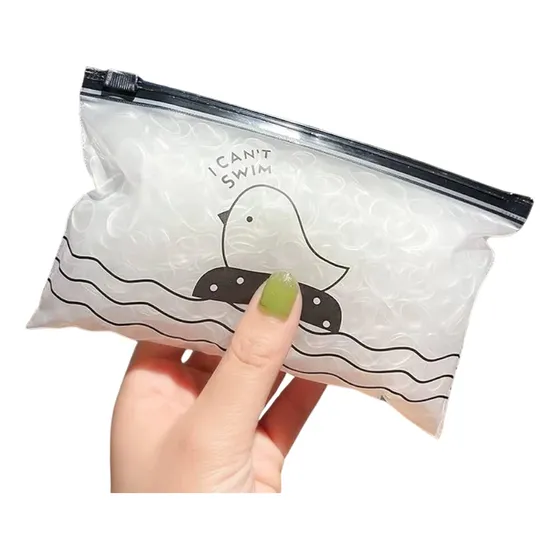 Gomitas Para Pulsera  Gomitas De Pelo Transparente Pack X 4