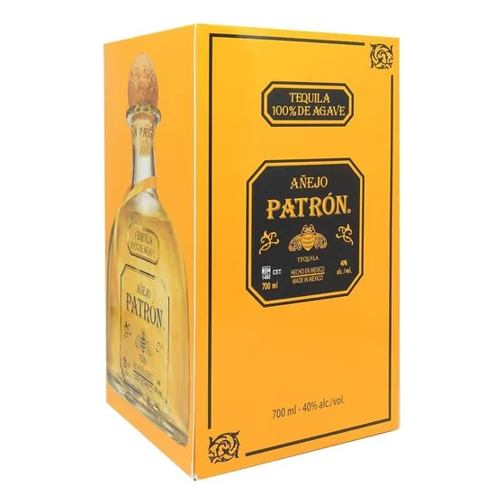 Tequila El Patrón Añejo Mex 1 Litro 1000ml