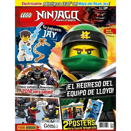 Revista Lego Ninjago 02: ¡el Regreso Del Equipo De Lloyd!, De Sin . Lego Ninjago, Vol. 1. Editorial Panini Coleccionable Argentina, Tapa Tapa Blanda, Edición 1 En Español, 2020