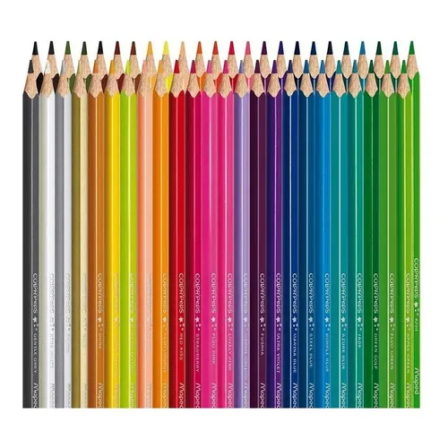 Lápis De Cor 48 Cores Maped Colorpeps Triangular Cores Vivas