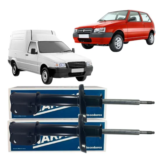 Par Amortecedor Dianteiro Nakata Fiat Uno Mille Fiorino 