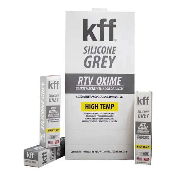 10 Silicones Kff Grey Rtv Oxime, Sellador De Juntas, 75gr.