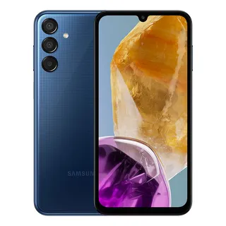 Celular Samsung Galaxy M15 5g, 6.000mah, Cùmera Tripla Até 50mp E Ultra Wide, 128gb, 4gb Ram Processador Octa Core, Tela Super Amoled Fhd+ 6,5''- Azul Escuro Celular Samsung Galaxy M15 5g, 6.000mah, Cùmera Tripla Até 50mp E Ultra Wide, 128gb, 4gb Ram Processador Octa Core, Tela Super Amoled Fhd+ 6,5''- Azul Escuro