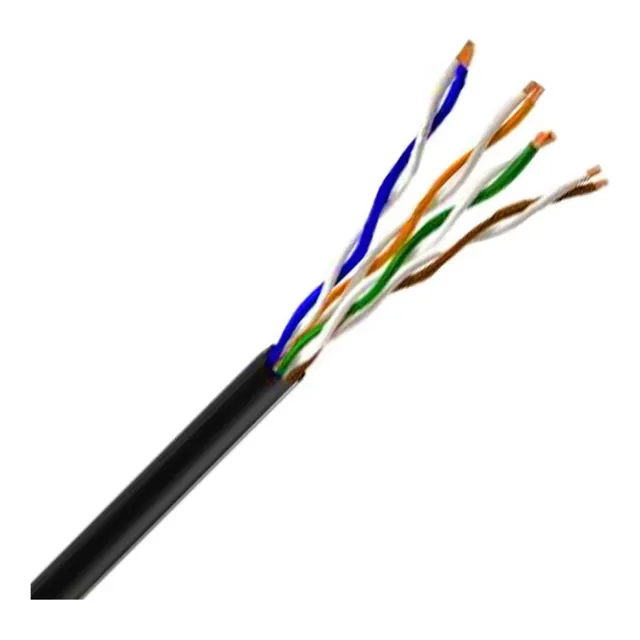 Saxxon Cable Utp 100% Cobre 305m Negro Cat6 Exterior Con Gel