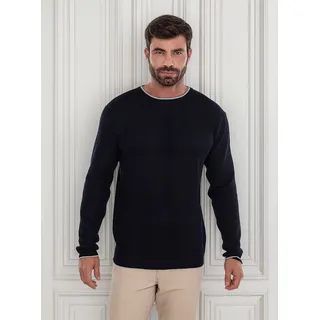 Suéter Tricot Gola Careca Premium Texturizado Com Nervura Suéter Tricot Gola Careca Premium Texturizado Com Nervura