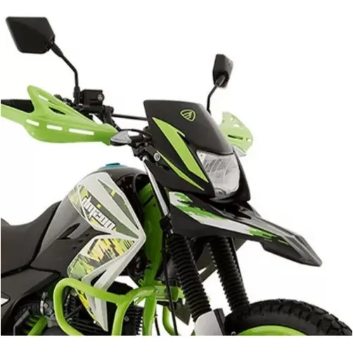 Motocicleta Doble Propósito Italika Dm200 Verde Con Blanco