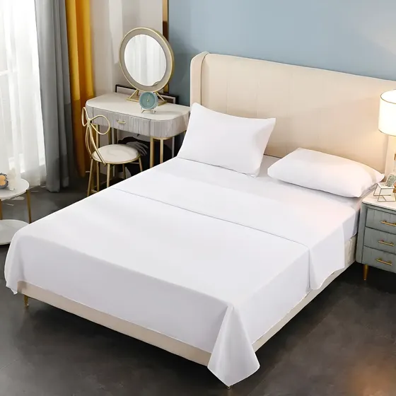 BJ Hogar 200H 2P Juego de sábanas colchón queen color blanco | Cuotas sin interés