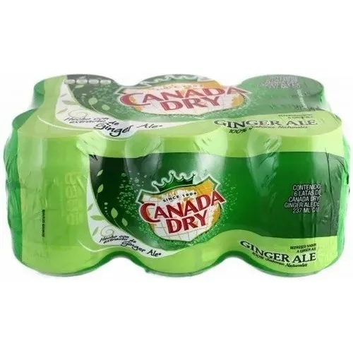 Canada Dry Ginger Ale Mini Lata 6 X 237 Ml