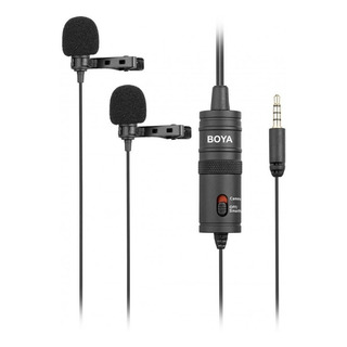 Microfone De Lapela Duplo Para Smartphone - Boya By-m1dm Microfone De Lapela Duplo Para Smartphone - Boya By-m1dm
