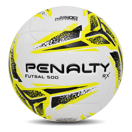 Bola De Futsal Rx 500 Xxiii Cor Branco Amarelo E Preto Penalty Bola De Futsal Rx 500 Xxiii Cor Branco Amarelo E Preto Penalty