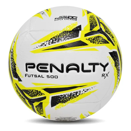 Bola De Futsal Rx 500 Xxiii Cor Branco Amarelo E Preto Penalty