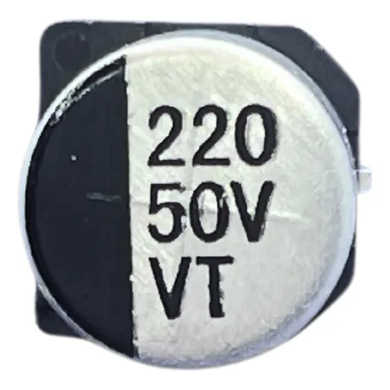 20x Capacitor Eletrolítico 220uf/50v Smd 105o 10x10,5mm Vt