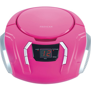 Boombox Cd Portátil Proscan Elite Con Radio Am/fm, Rosa Boombox Cd Portátil Proscan Elite Con Radio Am/fm, Rosa