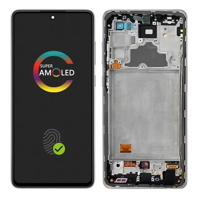Q Pantalla Lcd Amoled Con Marco Para Samsung A72 4g A725f