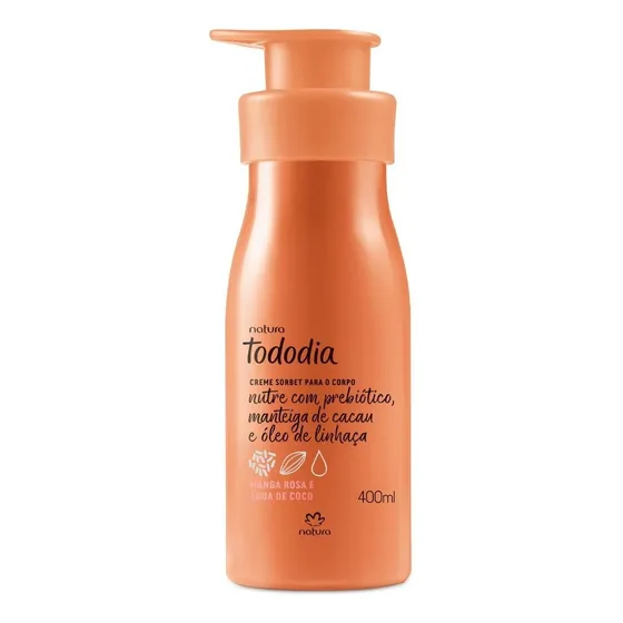 Crema Hidratante Corporal Natura Tododia Manga Rosa y Agua de Coco Envase de 400ml/400g