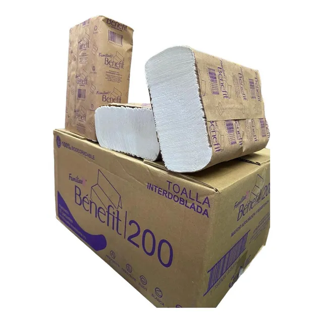Toalla Interdoblada Doble Hoja Tipo Sanitas 2000 Pz Rendidor