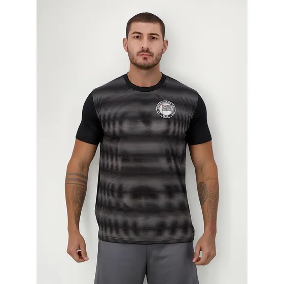 Camisa Masculina Corinthians Timao Sccp Leading Preto Spr