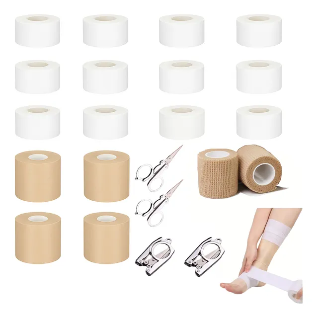 Cinta Deportiva Tape Vendaje Funcional 22 Set Incl 4 Tijeras