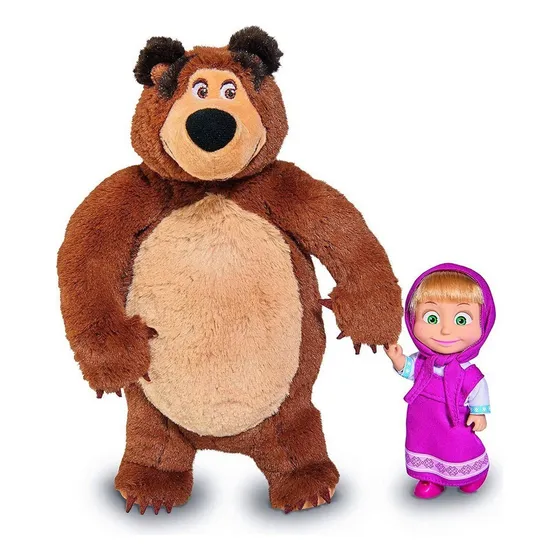 ! Juego De Peluche Masha Y El Oso Masha De Jada Toys Regalo