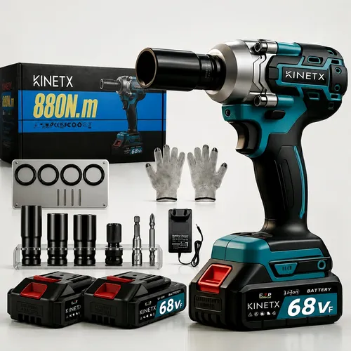 Kit Chave De Impacto Parafusadeira Furadeira Recarregável 48v +