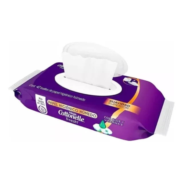 Kleenex Papel Higiénico Húmedo Cottonelle Fresh 42 Piezas