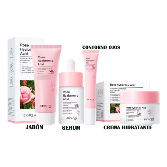 Kit Ácido Hialurónico Y Rosas - mL a $30400