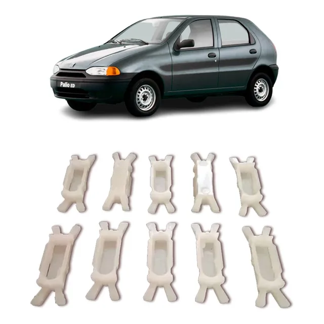 Gancho Clip De Goma Puertas Y Techo Fiat Palio Kit 10 Und