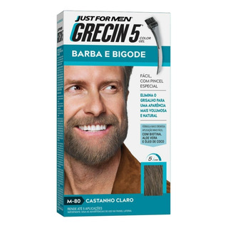 Tonalizante Grecin 5 Gel Barba E Bigode 28g Castanho Claro Tonalizante Grecin 5 Gel Barba E Bigode 28g Castanho Claro