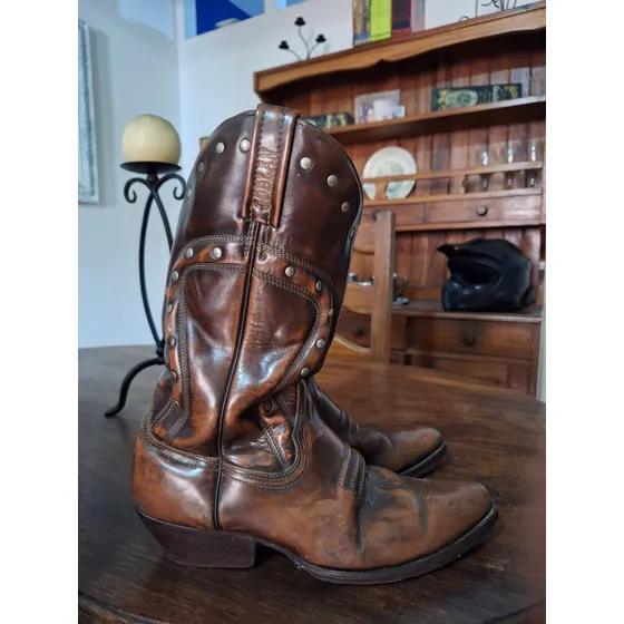 Botas Vaqueras Loblan Usadas En Buena Calidad
