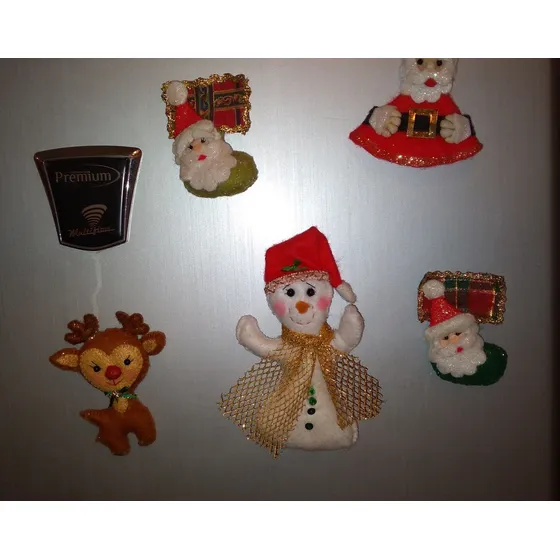 Adornos Navideños Muñecos Con Iman Para Decorar La Nevera 
