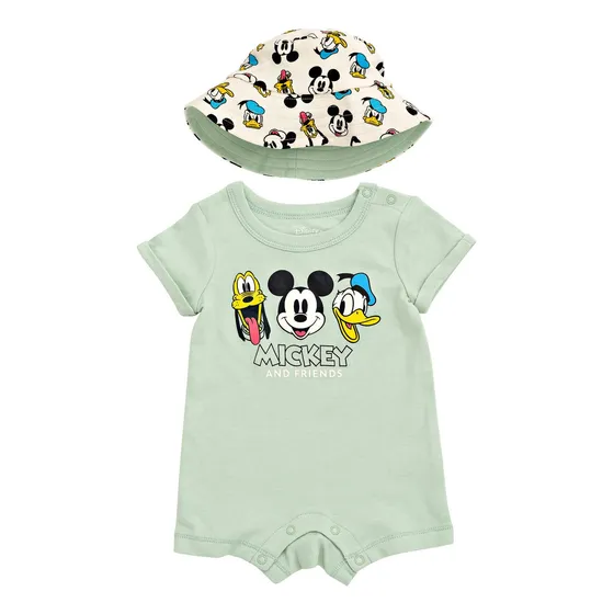 Set De Mameluco Y Sombrero Disney Mickey Mouse Donald Duck P