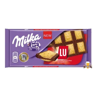 Chocolate Ao Leite Com Biscoito Lu 87g Milka Chocolate Ao Leite Com Biscoito Lu 87g Milka